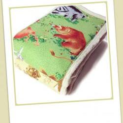 Cloth Diaper Burp Cloths made with Little Golden Book fabric, set of 2
